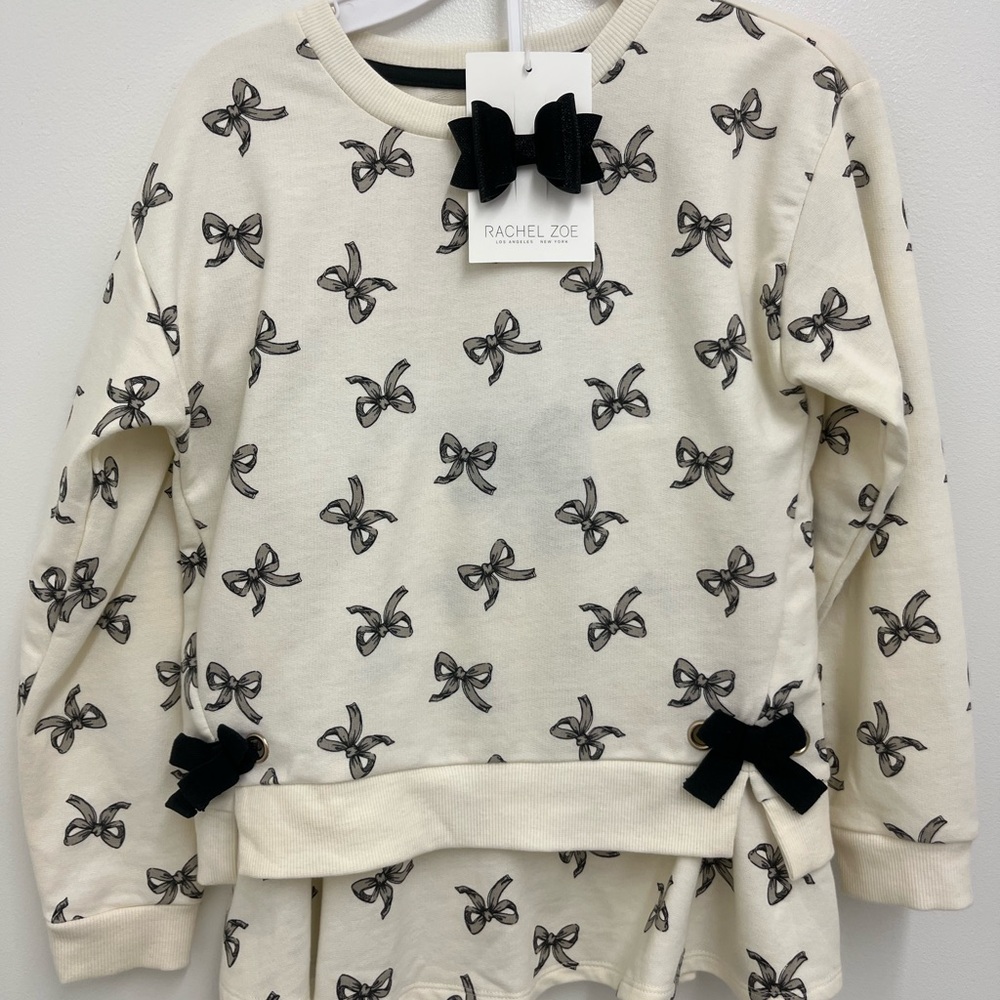 Rachel Zoe Cream and Black Kids Matching Set